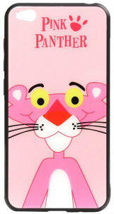 - Toto Cartoon Print Glass Case Xiaomi Redmi Go Pink Panther