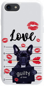 - Toto Pure TPU 2mm Print Case Apple iPhone 7/8 #39 Dog Kiss White