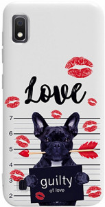 - Toto Pure TPU 2mm Print Case Samsung Galaxy A10 #39 Dog Kiss White