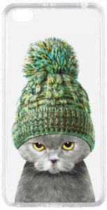 - Toto Acrylic+TPU Print Case Xiaomi Redmi Go #7 Cat In Hat Transparent