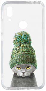 - Toto Acrylic+TPU Print Case Xiaomi Redmi 7 #7 Cat In Hat Transparent