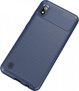 - Toto TPU Carbon Fiber 1,5mm Case Samsung Galaxy A10 Dark Blue 3