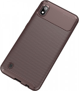 - Toto TPU Carbon Fiber 1,5mm Case Samsung Galaxy A10 Coffee 3