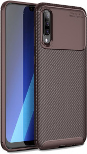 - Toto TPU Carbon Fiber 1,5mm Case Samsung Galaxy A70 Coffee