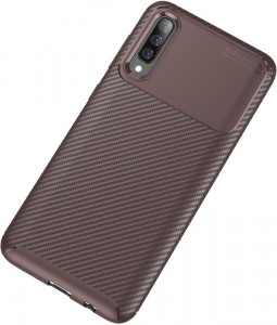 - Toto TPU Carbon Fiber 1,5mm Case Samsung Galaxy A70 Coffee 3