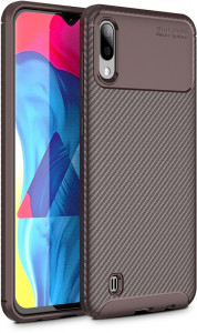 - Toto TPU Carbon Fiber 1,5mm Case Samsung Galaxy M10 Coffee