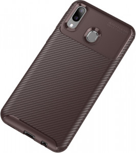 - Toto TPU Carbon Fiber 1,5mm Case Samsung Galaxy M20 Coffee 3