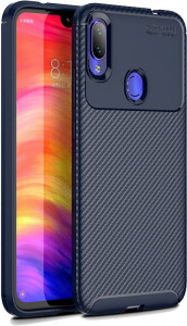 - Toto TPU Carbon Fiber 1,5mm Case Xiaomi Redmi Note 7/Note 7S/Note 7 Pro Dark Blue