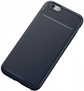 - Toto TPU Carbon Fiber 1,5mm Case Apple iPhone 6/6s Dark Blue 4