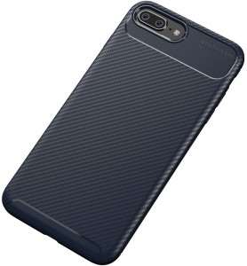 - Toto TPU Carbon Fiber 1,5mm Case Apple iPhone 7 Plus/8 Plus Dark Blue 3