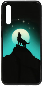 - Toto Night Light Print Glass Case Samsung Galaxy A30s/A50/A50s Howling Wolf