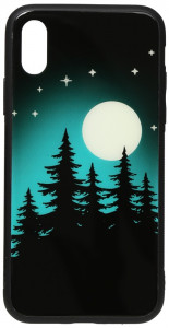 - Toto Night Light Print Glass Case Apple iPhone XS Max Full Moon