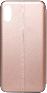 - TOTO Book Rounded Leather Case Apple iPhone X/XS Rose Gold #I/S 3