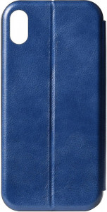 - TOTO Book Rounded Leather Case Apple iPhone XR Navy Blue #I/S 3