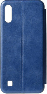 - TOTO Book Rounded Leather Case Samsung Galaxy A10 Navy Blue #I/S 3