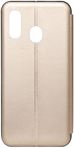 - TOTO Book Rounded Leather Case Samsung Galaxy A40 Gold #I/S 3