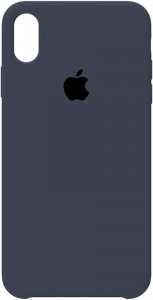 - Apple Silicone Case iPhone XS Max Navy Blue