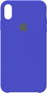 - Apple Silicone Case iPhone XS Max Royal Blue