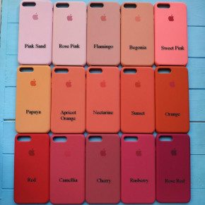   Apple Silicone Case  iPhone 7 Plus, 8 Plus Papaya 3