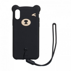  Baseus Bear Silicone Case Apple iPhone Xs Max Black (BS-000063022)