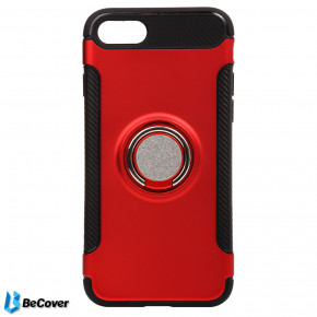 Magnetic Ring Stand BeCover  Apple iPhone 7/8 Red (701774)