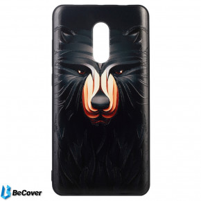  3D Print BeCover Xiaomi Redmi Note 4X Black bear (702111)