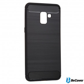  Carbon Series BeCover Samsung Galaxy A8+ 2018 SM-A730 Black (702467)