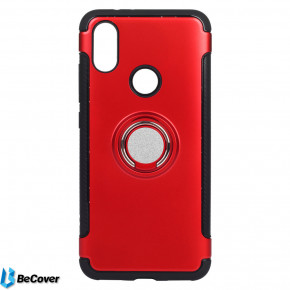 Magnetic Ring Stand BeCover Xiaomi Redmi Note 6 Pro Red (703092)