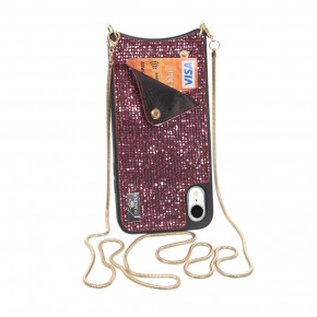  Glitter Wallet Becover Apple iPhone Xr Pink (703615)