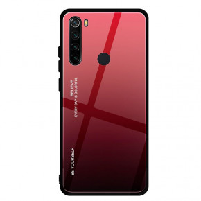  Gradient Glass BeCover Xiaomi Redmi Note 8 Red-Black (704450)