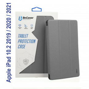 - Tri Fold Soft TPU BeCover  Apple iPad 10.2 2019/2020/2021 Gray (706735)