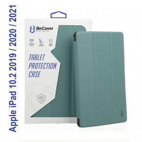 - Tri Fold Soft TPU BeCover  Apple iPad 10.2 2019/2020/2021 Green (706736)