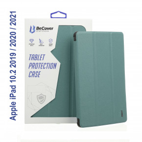 - Tri Fold Soft TPU BeCover  Apple iPad 10.2 2019/2020/2021 Dark Green (706737)