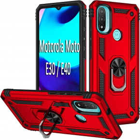  Military BeCover  Motorola Moto E30 / E40 Red (708185) 4