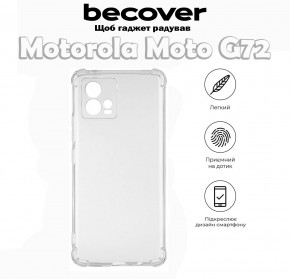  Anti-Shock BeCover Motorola Moto G72 Clear (709317)