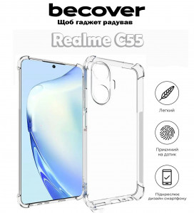  Anti-Shock BeCover Realme C55 Clear (709334)