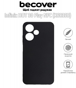   BeCover Infinix HOT 30 Play NFC (X6835B) Black (709618)