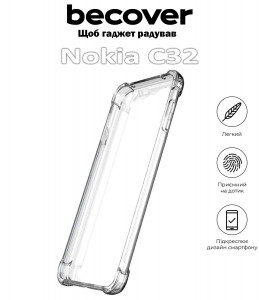  Anti-Shock BeCover Nokia C32 Clear (709632)