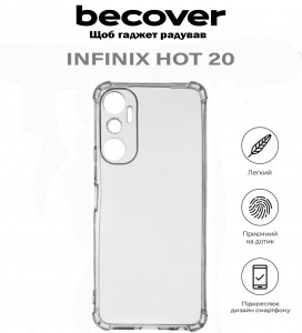  BeCover Anti-Shock Infinix Hot 20 (X6826B) Clear (710605)