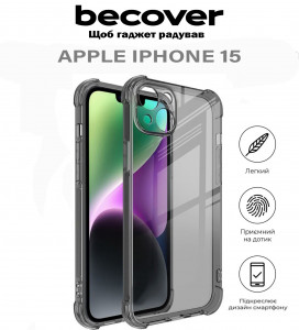  BeCover Anti-Shock Apple iPhone 15 Grey (710621)