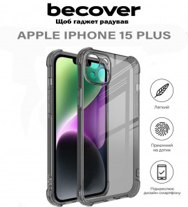  BeCover Anti-Shock Apple iPhone 15 Plus Grey (710622)