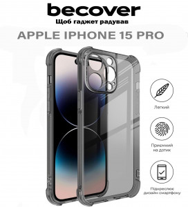  BeCover Anti-Shock Apple iPhone 15 Pro Grey (710623)