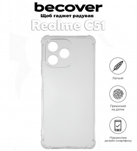  BeCover Anti-Shock Realme C51 Clear (710542)