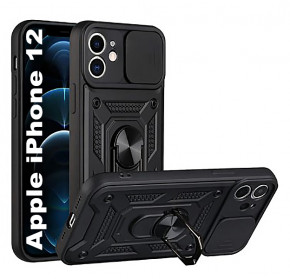  Military BeCover Apple iPhone 12 Black (709951)