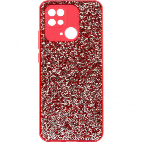 TPU+PC  Epik Diamond Full Camera Xiaomi Redmi 10C Red 