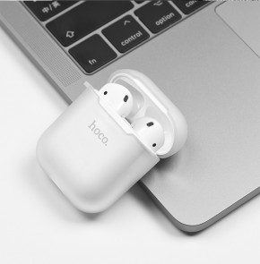   Apple Airpods Hoco Silicone case Transparent 4