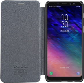 - Nillkin Sparkle Leather Case Samsung Galaxy A8 2018 Black #I/S 6