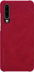 - Nillkin Qin Leather Case Huawei P30 Red #I/S 3