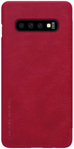 - Nillkin Qin Leather Case Samsung Galaxy S10 Red #I/S 3