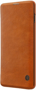 - Nillkin Qin Leather Case Samsung Galaxy S10 Brown 4